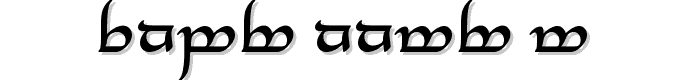 Tengwar Annatar Alt Bold font